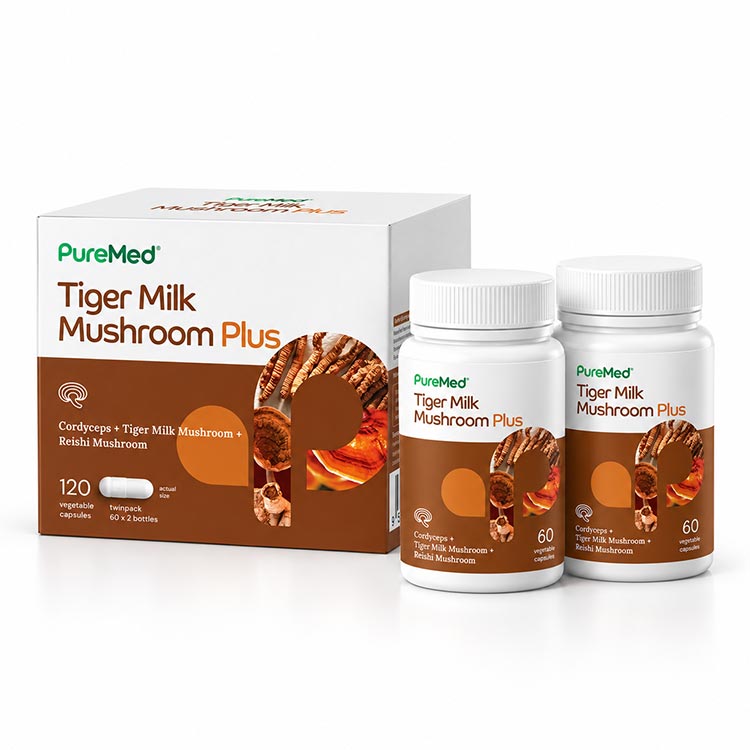 TigerPro - Tiger Milk Mushroom Plus by PureMed - Vegetable Capsules 02 TigerPro - Tiger Milk Mushroom Plus By PureMed - Vegetable Capsules 02